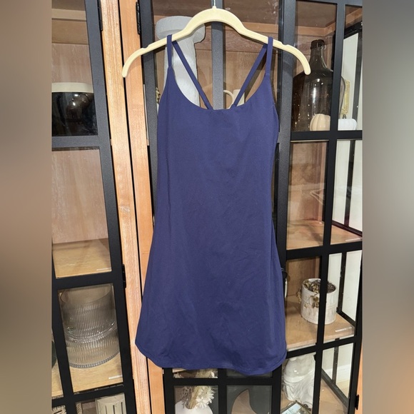 Halara active dress softlyzero peacoat navy workout exercise easy peezy mini - Picture 4 of 10